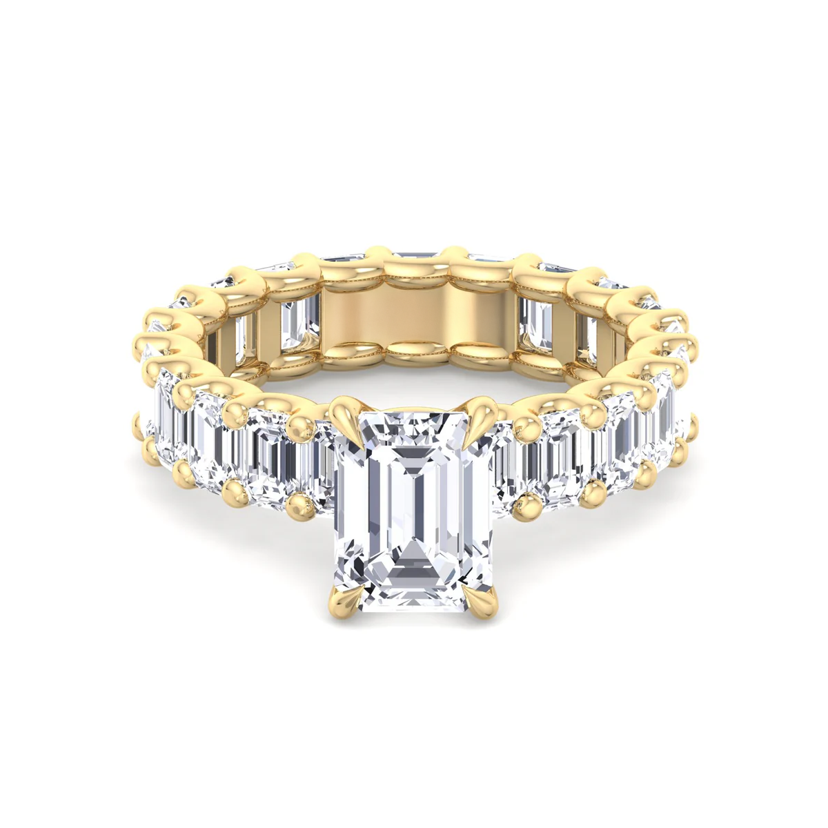 10 to 15 Carats Eternity Engagement/Anniversary Ring