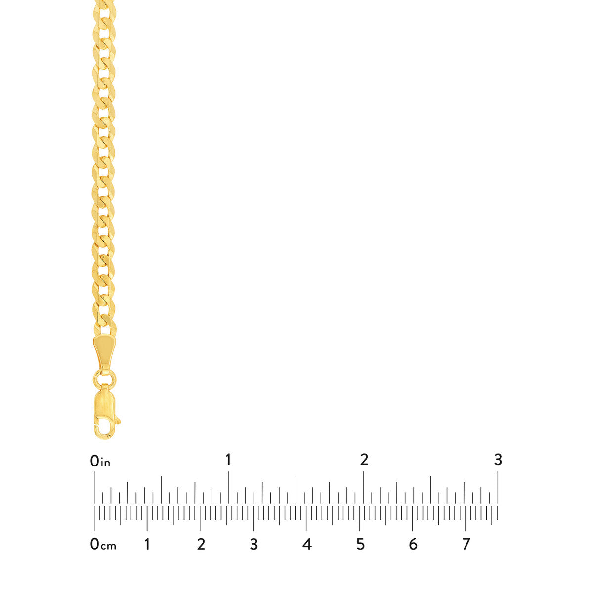 14K Gold Curb Chain Necklace & Bracelet