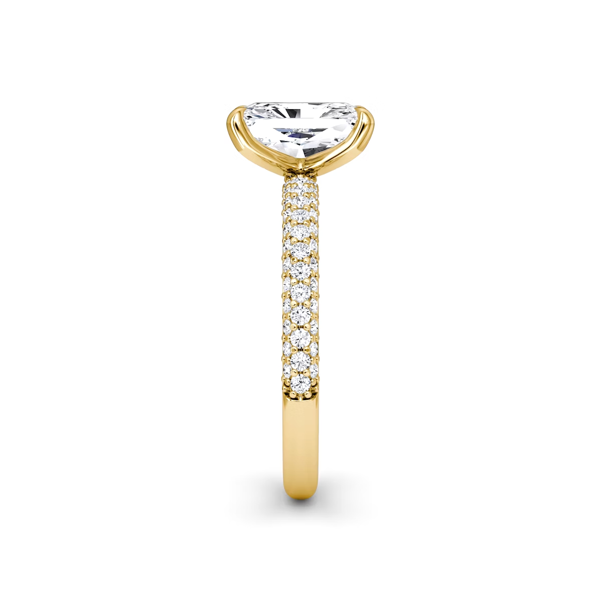 Radiant Cut Lab Grown Engagement Ring