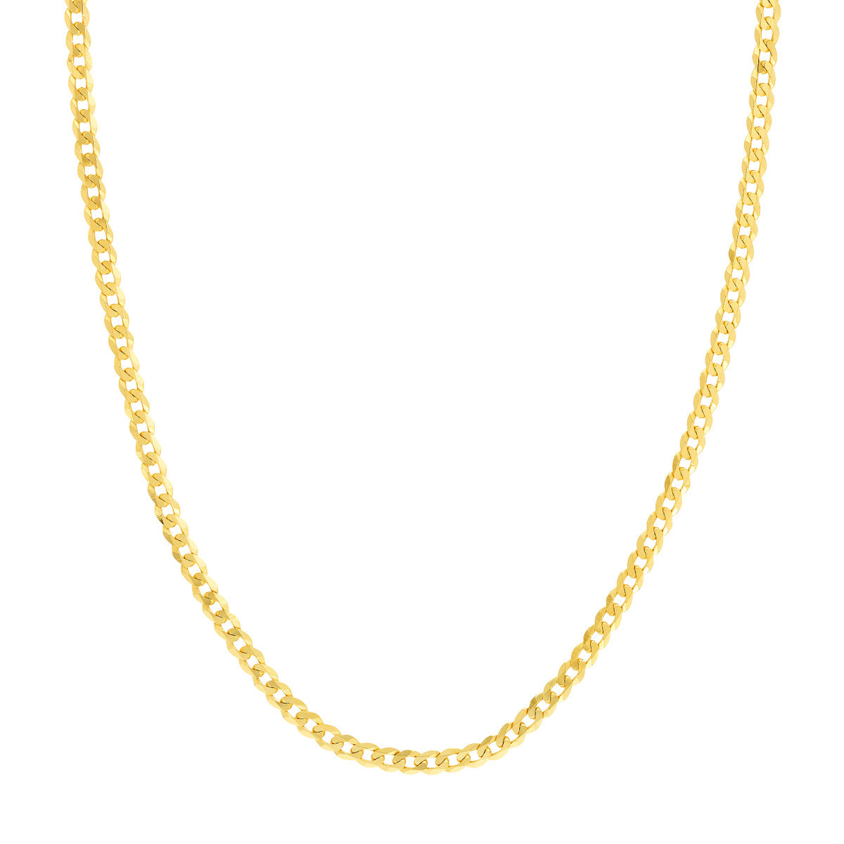 14K Gold Curb Chain Necklace & Bracelet