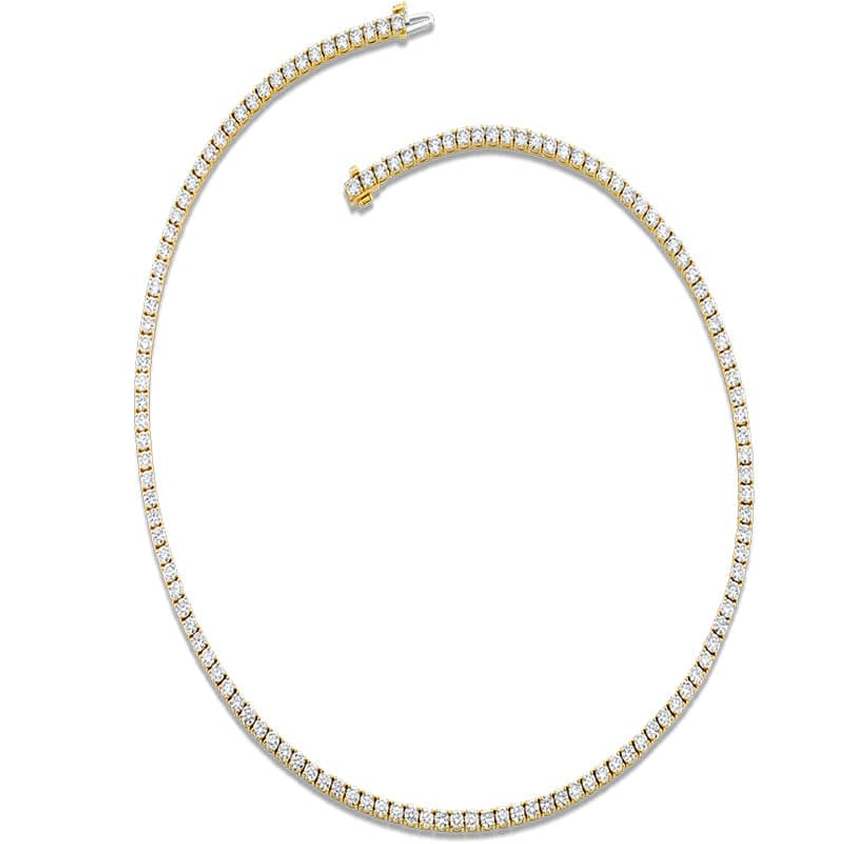 14K Mens Tennis Necklace